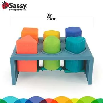 SASSY Press & POP Shape Sorting Bench for Kids
