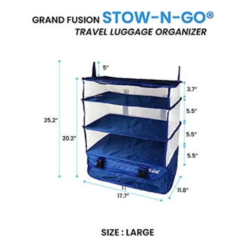 Portable Hanging Travel Shelves for Effortless Packing
