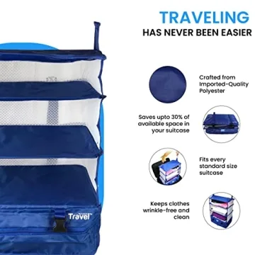 Portable Hanging Travel Shelves for Effortless Packing