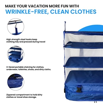 Portable Hanging Travel Shelves for Effortless Packing