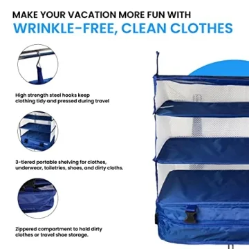 Portable Hanging Travel Shelves for Effortless Packing
