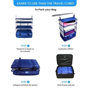 Portable Hanging Travel Shelves for Effortless Packing