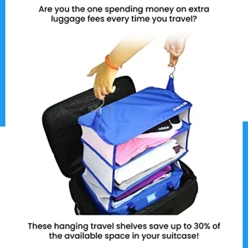 Portable Hanging Travel Shelves for Effortless Packing