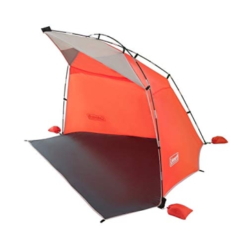 Coleman Lightweight and Portable Beach Shade Canopy Tent for Ultimate Sun Protection