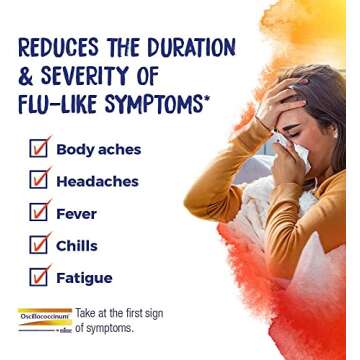 Boiron Oscillococcinum Quick-Dissolving Pellets for Flu-Like Symptoms - 6 Dose Pack