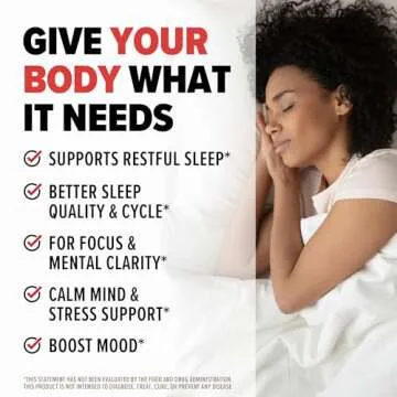 10X Health Sleep Supplement - Magnesium Supplement with L Theanine & Melatonin 3mg for Longer Sleep Support & Relaxation - 3-in1 Sleep Supplements for Adults - 60 Capsules