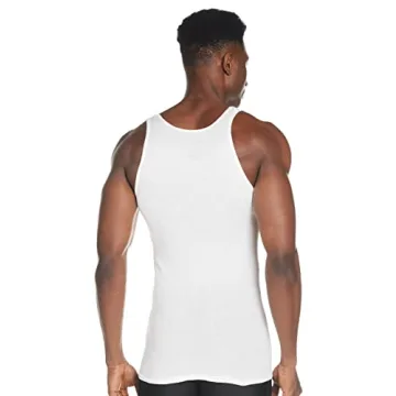 Hanes Men's Cotton Tank Undershirts, Moisture-Wicking 6-Pack