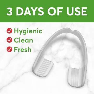 Plackers Grind No More Night Guard, Nighttime Protection for Teeth, Sleep Well, BPA Free, Ready to Wear, Disposable, One Size Fits All, 10 Count