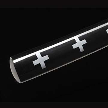 Sword Valley Trafalgar Law Sword - Yellow 40.9″ - Cosplay Prop Anime Katana Samurai Sword - Anime Original Texture Carbon Steel Blade Carving Symbol - Handle Absorbs Sweat and Prevents Slipping