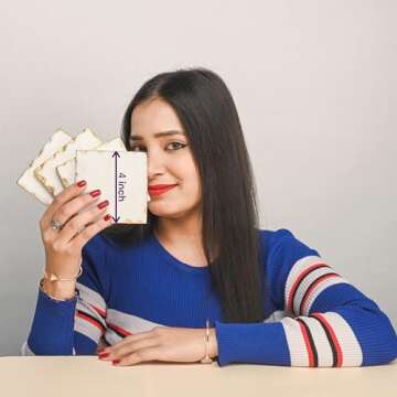 Stylish Marble Coasters Set of 4 with Gold Trim