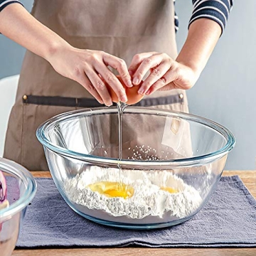 M MCIRCO 14-Piece Glass Salad Bowls Set with Lids