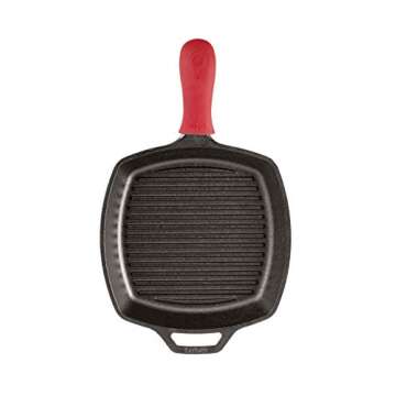Lodge Cast Iron Square Grill Pan - Pre-Seasoned & Durable
