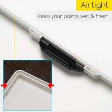 MEEDEN 33 Wells Watercolor Palette with Large Mixing Trays