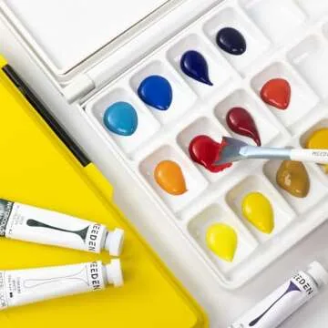 MEEDEN 33 Wells Watercolor Palette with Large Mixing Trays