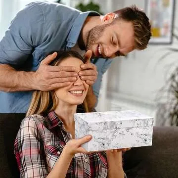 Yesland 12 oz Mr and Mrs Mug, Ceramic Coffee Mug for the Couple, Ideal Gift for Engagement, Anniversary, His and Hers, Bride and Groom, Valentines and Christmas Gifts - Set of 2 (Black & White)