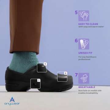 Anywear Guardian Angel Nursing Clogs for All Day Comfort