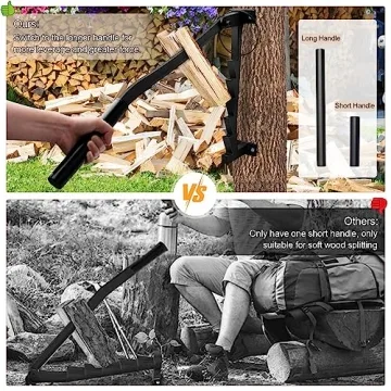 Primachen Wall Mounted Kindling Splitter for Softwood