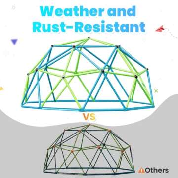 Experience Fun with Zupapa 10FT Climbing Dome Playset