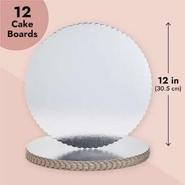 Elegant 12-Inch Cake Boards - Perfect for Any Occasion