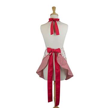 DII Women's Christmas Kitchen Apron Adjustable Adult Size for Cooking, Baking, Crafting & Entertaini...