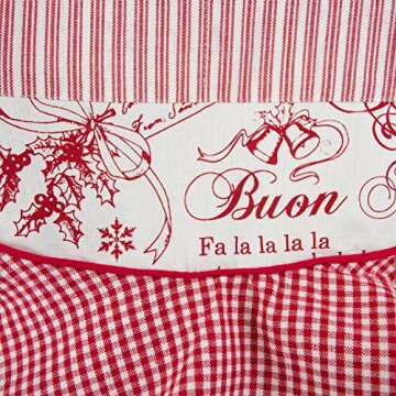 DII Women's Christmas Kitchen Apron for Holiday Cooking