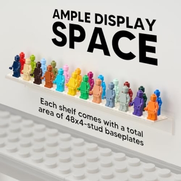 Tapeera 3-Pack Minifigure Display Case for 72 Figures