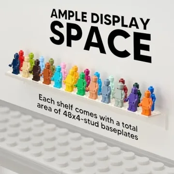 Tapeera 3-Pack Minifigure Display Case for 72 Figures