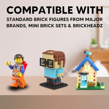 Tapeera 3-Pack Minifigure Display Case for 72 Figures