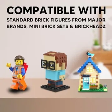 Tapeera 3-Pack Minifigure Display Case for 72 Figures