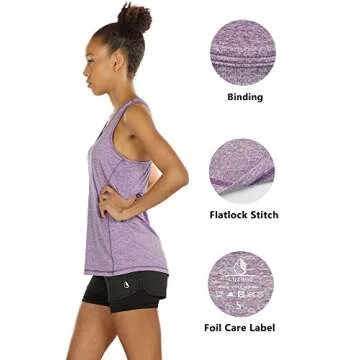 icyzone Women's Workout Tanks - Stylish & Comfortable Pack