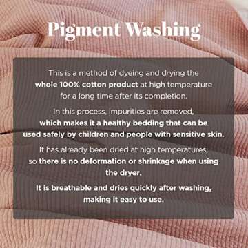 100% Cotton Frilled Bed Coverlet, Blanket – Twin Size Bed 63 x 83” - Pigment Washed Soft & Breathable Quilted Blankets for Bed and Couch – Lightweight Bed Coverlet for All Seasons (Indy Pink)