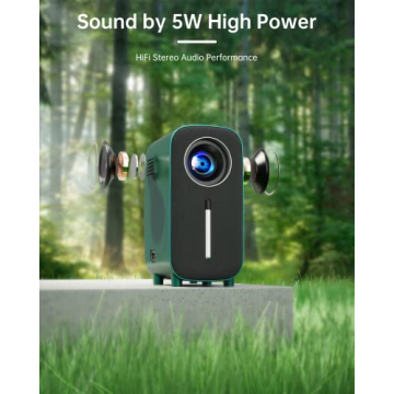 Mini Portable Bluetooth Movie Projector: HISION 1080P 4K Outdoor Home TV Proyector 8500L HD Video Led Projectors Gaming Cinema Theater Camping Support TV Stick Laptop Phone Tablet HDMI USB