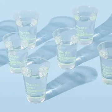 Repurpose Compostable Clear Cold Cups 16oz, 50 Count