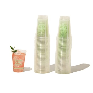Repurpose Compostable Clear Cold Cups 16oz, 50 Count
