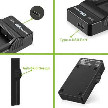 OAproda 2 Pack EN-EL19 Battery & USB Charger for Nikon