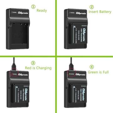 OAproda 2 Pack EN-EL19 Battery & USB Charger for Nikon