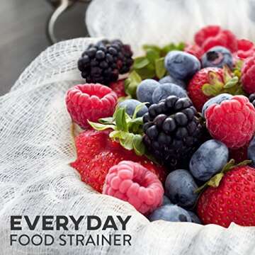 Kitchen Gizmo Cheesecloth and Cooking Twine - Grade 50 100% Unbleached Cotton Stainer | 5 Yards/45 Sq. Feet Cheese Cloth for Straining with 220ft. Butcher Twine, Food Grade Bulk Homesteading Supplies