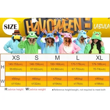 Slim Fit Unisex Adult Animal Pajamas for Halloween