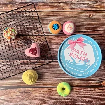 Aofmee Handmade Bath Bombs Gift Set for Dry Skin & Spa Relaxation