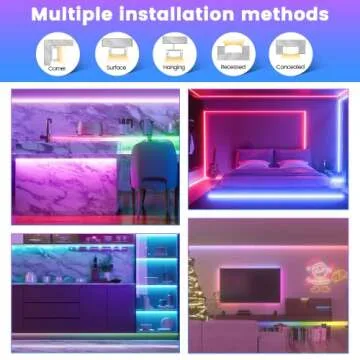 Muzata 6Pack 3.3FT LED Channel for Spotless Lighting