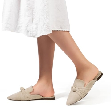 Chic MUSSHOE Mules: Comfortable Backless Flats for Women