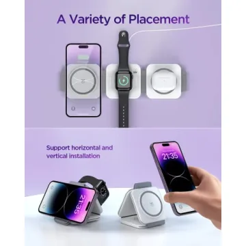Hohosb 3 in 1 Mag-Safe Charging Station for iPhone