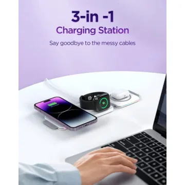 Hohosb 3 in 1 Mag-Safe Charging Station for iPhone