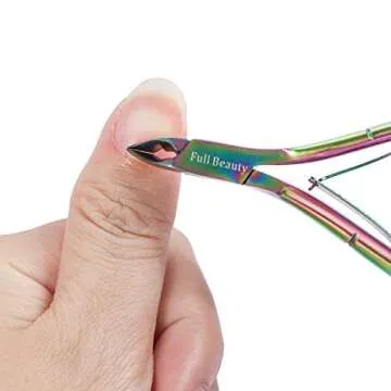 Colorful Stainless Steel Nail Art Tools for Professionals and Home