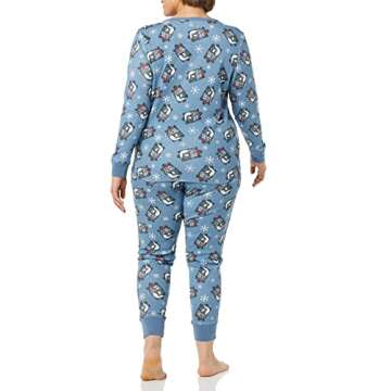 Amazon Essentials Disney | Marvel | Star Wars Women's Snug-Fit Cotton Pajama Sleepwear Sets, Nightmare Santa Jack - Womens Snug-fit, Medium