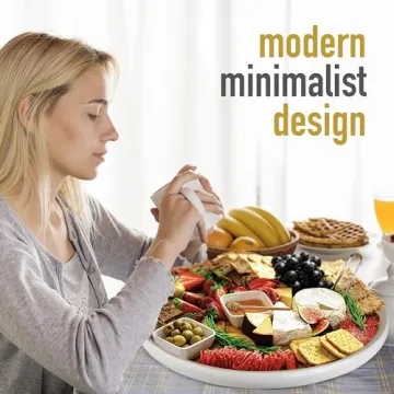 Lexa 15.7 Handcrafted Bamboo Serving Tray for Home Use