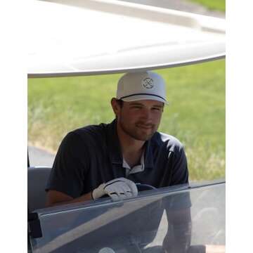 Golf Hat for Men - Golf Snapback - Fun Hat for Golfing - Golf Snapback for Men and Women - Make More Birdies White