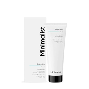 Minimalist Sensitive Skin Face Moisturizer | Soothes Rosacea, Redness & Irritated Skin | With 3% Sep...