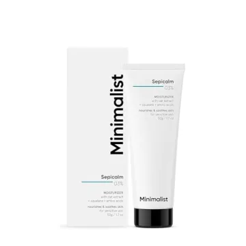 Minimalist Sensitive Skin Face Moisturizer | Soothes Rosacea, Redness & Irritated Skin | With 3% Sep...