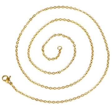 Nupuyai Irregular Black Tourmaline Healing Crystal Pendant Necklaces for Unisex 19", Gold Plated